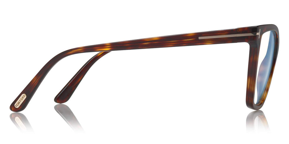 Tom Ford® FT5641-B FT5641-B 054 53 - 054 - Red Havana, Blue Block/ Clips: Black & Burgundy, Havana-To-Rose & Wine Eyeglasses
