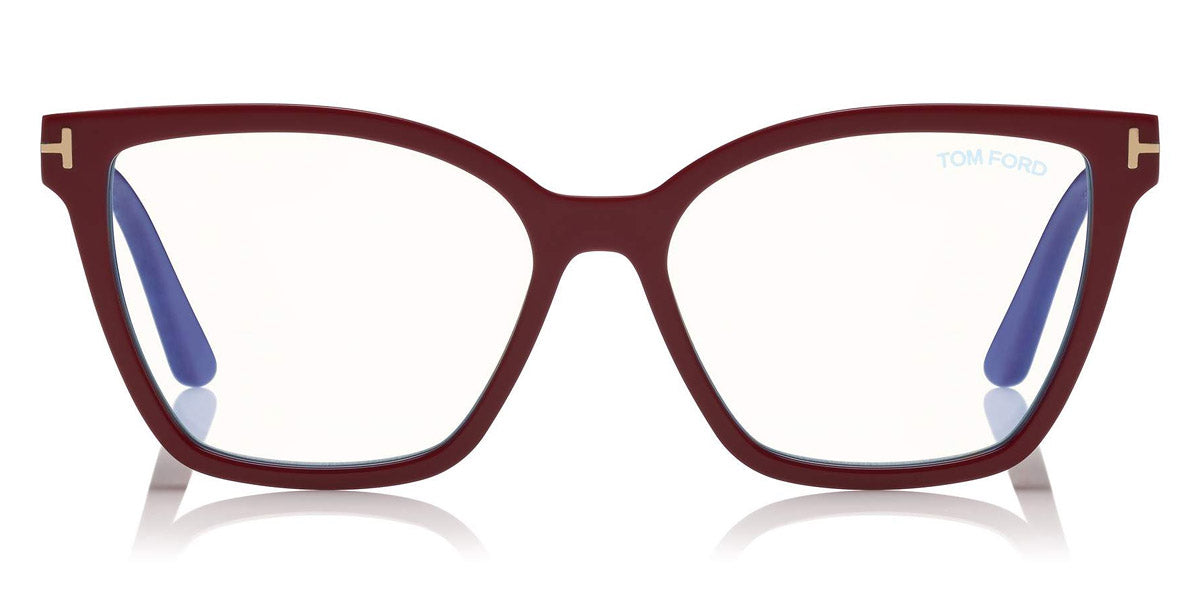 Tom Ford® FT5641-B FT5641-B 075 53 - 075 - Fuchsia, Blue Block/ Clips: Red Havana & L. Brown, Black & Grad. Smoke Eyeglasses