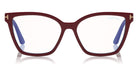 Tom Ford® FT5641-B FT5641-B 075 53 - 075 - Fuchsia, Blue Block/ Clips: Red Havana & L. Brown, Black & Grad. Smoke Eyeglasses