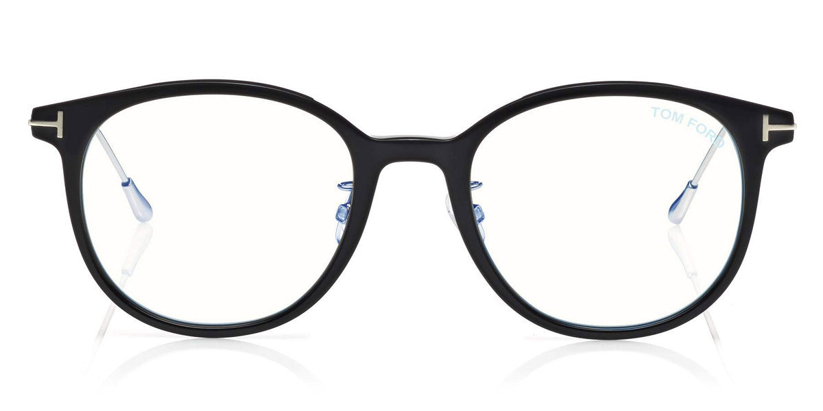Tom Ford® FT5644-D-B FT5644-D-B 001 52 - Shiny Black With Shiny Palladium Eyeglasses