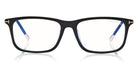 Tom Ford® FT5646-D-B FT5646-D-B 001 57 - 001 - Shiny Black W. Shiny Rose Gold Temple Tips/ Blue Block Lenses Eyeglasses