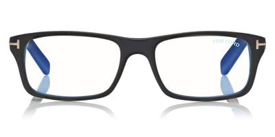 Tom Ford® FT5663-B FT5663-B 001 53 - Shiny Black/Blue Eyeglasses