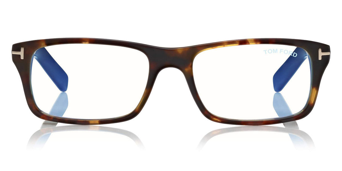 Tom Ford® FT5663-B FT5663-B 055 55 - Shiny Vintage Havana Eyeglasses