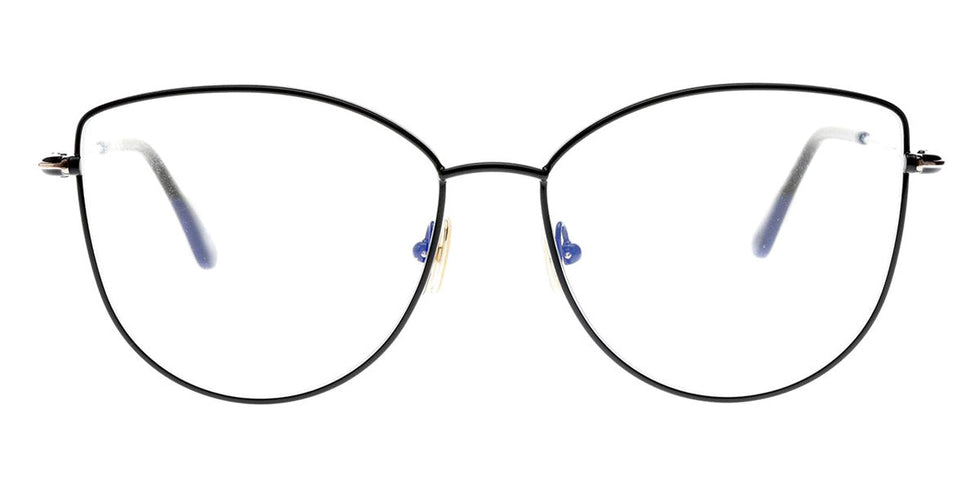 Tom Ford® FT5667-B FT5667-B 001 55 - 001 - Shiny Black/ Blue Block Lenses Eyeglasses