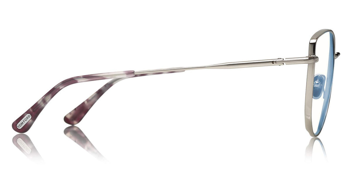 Tom Ford® FT5667-B FT5667-B 016 55 - Shiny Palladium/Vintage Lilac Havanas Eyeglasses
