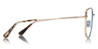Tom Ford® FT5667-B FT5667-B 028 55 - 028 - Shiny Rose Gold, Vintage Rose Havana Tips/ Blue Block Lenses Eyeglasses