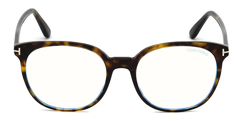 Tom Ford® FT5671-F-B FT5671-F-B 052 55 - 052 - Classic Dark Havana/ Blue Block Lenses Eyeglasses