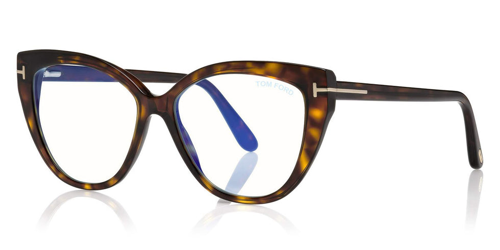Tom Ford® FT5673-B FT5673-B 052 54 - Shiny Classic Dark Havana/Blue Eyeglasses