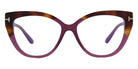 Tom Ford® FT5673-B FT5673-B 081 54 - 081 - Milky Purple, Blonde Havana-To-Milky Purple Temples/ Blue Block Lenses Eyeglasses