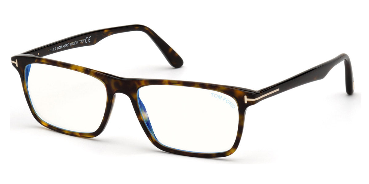 Tom Ford® FT5681-B FT5681-B 056 56 - Shiny Striped Black Havana Eyeglasses