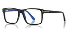 Tom Ford® FT5682-B FT5682-B 001 54 - 001 - Shiny Black/ Blue Block Lenses W. Blue Clip On Lenses Eyeglasses