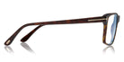 Tom Ford® FT5682-B FT5682-B 052 54 - 052 - Shiny Classic Dark Havana/ Blue Block Lenses W. Roviex Clip On Lenses Eyeglasses