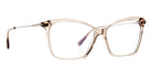 Tom Ford® FT5687-B FT5687-B 045 56 - 045 - Shiny Rose Champagne, Shiny Rose Gold / Blue Block Lenses Eyeglasses