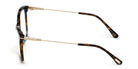 Tom Ford® FT5687-B FT5687-B 052 56 - 052 - Shiny Classic Dark Havana, Shiny Rose Gold / Blue Block Lenses Eyeglasses