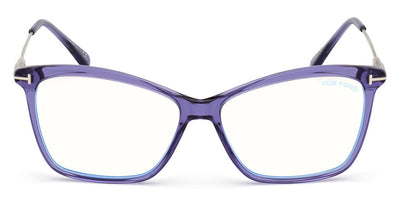 Tom Ford® FT5687-B FT5687-B 081 56 - Shiny Transparent Purple/Shiny Palladium Eyeglasses