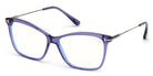 Tom Ford® FT5687-B FT5687-B 081 56 - 081 - Shiny Transparent Purple, Shiny Palladium / Blue Block Lenses Eyeglasses