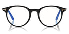 Tom Ford® FT5695-B FT5695-B 001 47 - 001 - Shiny Black / Blue Block Lenses Eyeglasses