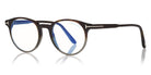 Tom Ford® FT5695-B FT5695-B 001 49 - 001 - Shiny Black / Blue Block Lenses Eyeglasses