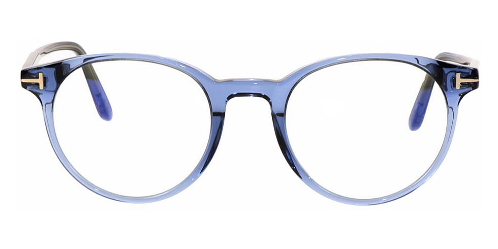 Tom Ford® FT5695-B FT5695-B 090 47 - 090 - Shiny Transparent Blue / Blue Block Lenses Eyeglasses