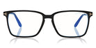 Tom Ford® FT5696-B FT5696-B 001 54 - 001 - Shiny Black / Blue Block Lenses Eyeglasses