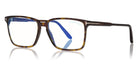 Tom Ford® FT5696-B FT5696-B 001 56 - 001 - Shiny Black / Blue Block Lenses Eyeglasses
