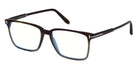 Tom Ford® FT5696-B FT5696-B 090 54 - 090 - Shiny Transparent Blue / Blue Block Lenses Eyeglasses