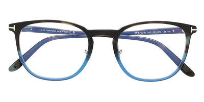 Tom Ford® FT5700-B FT5700-B 055 52 - Gradient Havana-To-Blue With Blue Havana Eyeglasses