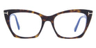 Tom Ford® FT5709-B FT5709-B 052 54 - 052 - Shiny Classic Dark Havana / Blue Block Lenses Eyeglasses