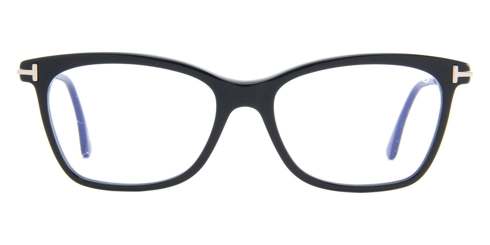 Tom Ford® FT5712-B FT5712-B 001 52 - Shiny Black/Blue Eyeglasses