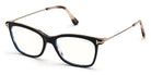 Tom Ford® FT5712-B FT5712-B 005 50 - 005 - Shiny Vintage Pink Havana/ Blue Block Lenses Eyeglasses