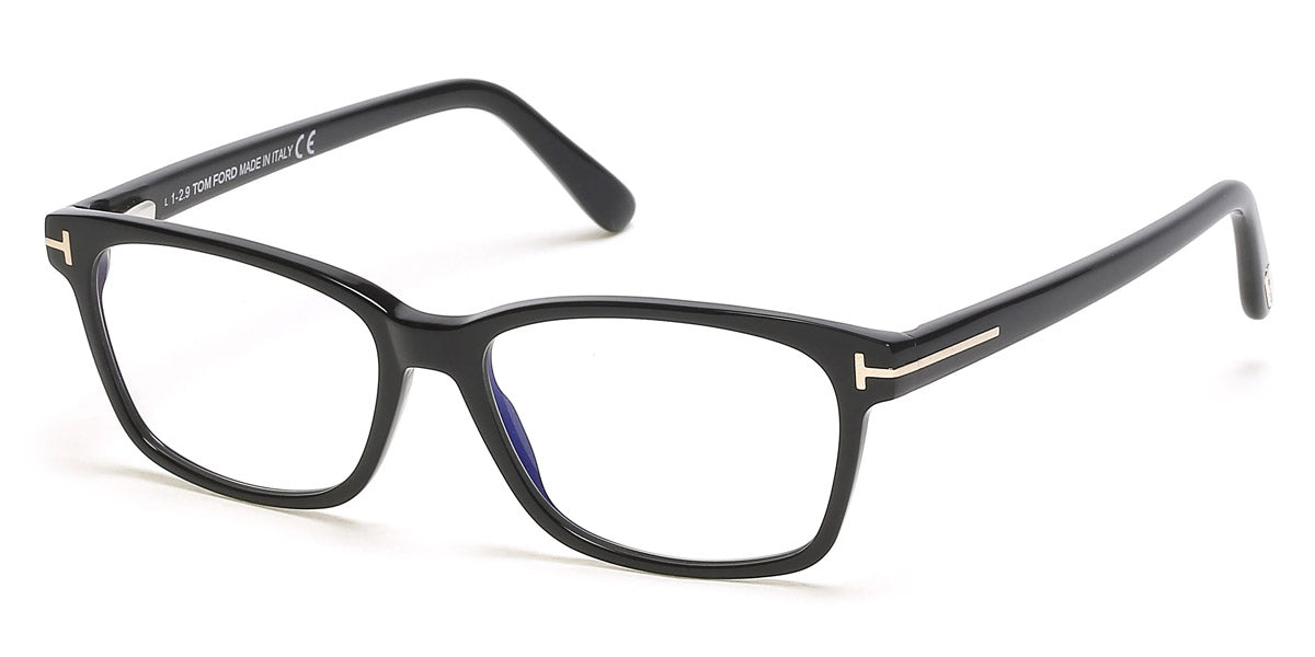 Tom Ford® FT5713-B FT5713-B 072 53 - 072 - Shiny Transparent Pink/ Blue Block Lenses Eyeglasses