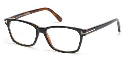 Tom Ford® FT5713-B FT5713-B 052 53 - 052 - Shiny Dark Havana/ Blue Block Lenses Eyeglasses