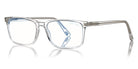 Tom Ford® FT5735-B FT5735-B 052 56 - 052 - Shiny  Dark Havana, Shiny Rose Gold t" Logo / Blue Block Lenses" Eyeglasses