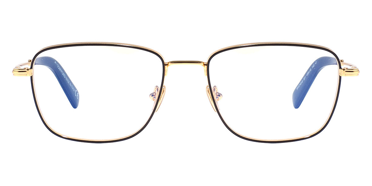 Tom Ford® FT5748-B FT5748-B 028 53 - Shiny Rose Gold/T Logo Eyeglasses