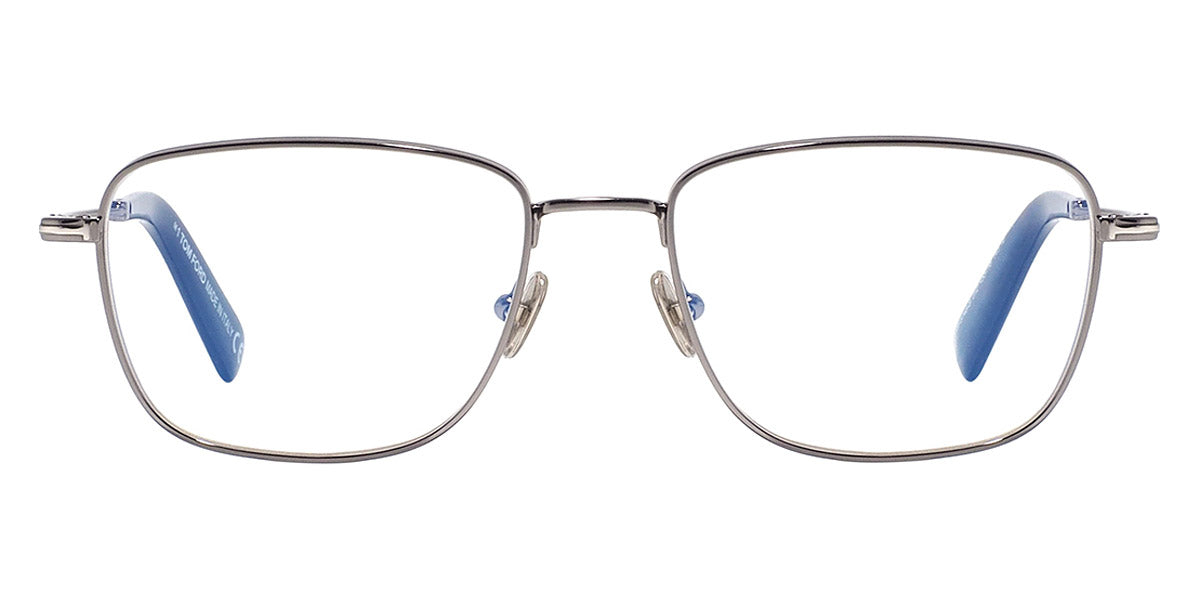 Tom Ford® FT5748-B FT5748-B 012 53 - Shiny Dark Ruthenium/T Logo Eyeglasses