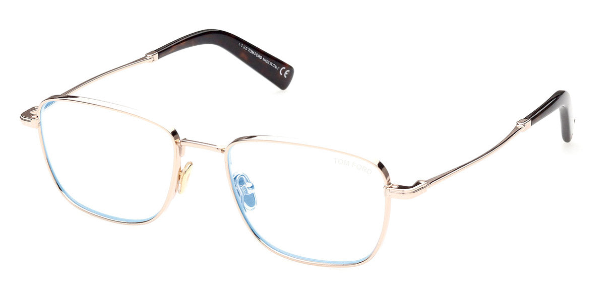 Tom Ford® FT5748-B FT5748-B 012 55 - Shiny Dark Ruthenium/T Logo Eyeglasses