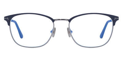 Tom Ford® FT5750-B FT5750-B 001 54 - 001 - Shiny Black, Shiny Rose Gold, t" Logo / Blue Block Lenses" Eyeglasses