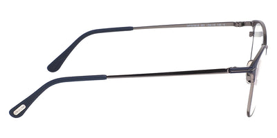 Tom Ford® FT5750-B FT5750-B 091 54 - 091 - Matte Blue, Shiny Dark Ruthenium, t" Logo / Blue Block Lenses" Eyeglasses
