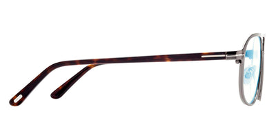 Tom Ford® FT5751-B FT5751-B 012 55 - Shiny Light Ruthenium/Classic Havana/T Logo Eyeglasses