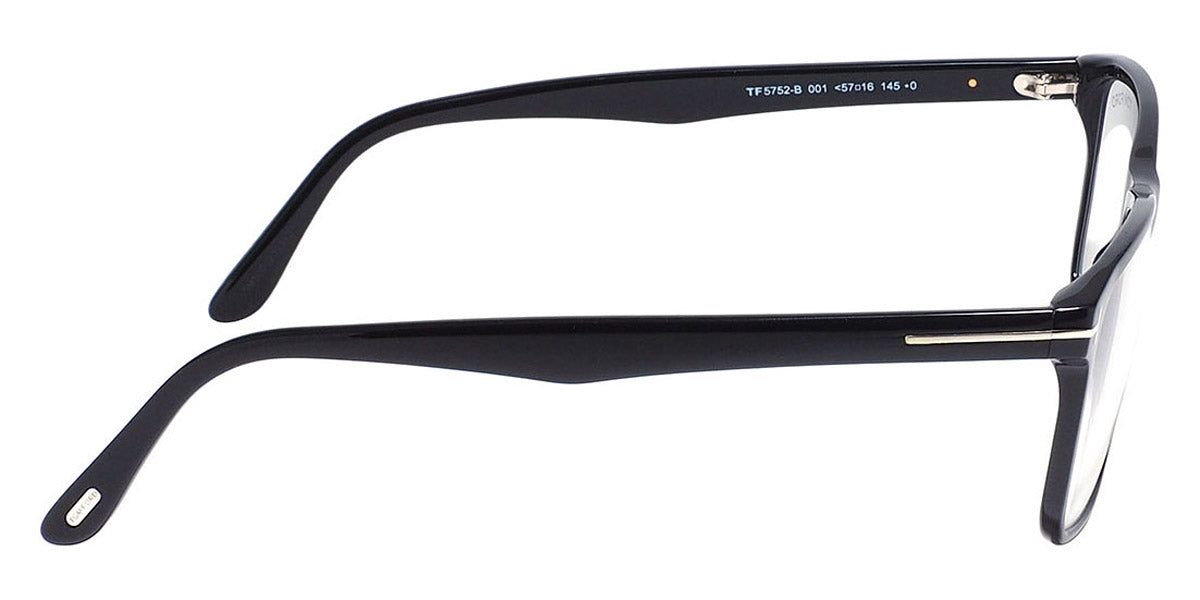 Tom Ford® FT5752-B FT5752-B 052 55 - 052 - Shiny Classic Dark Havana, t" Logo / Blue Block Lenses" Eyeglasses