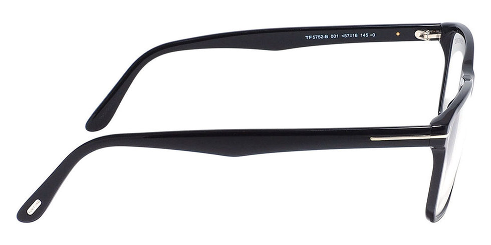 Tom Ford® FT5752-B FT5752-B 052 55 - 052 - Shiny Classic Dark Havana, t" Logo / Blue Block Lenses" Eyeglasses