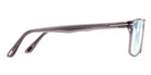 Tom Ford® FT5752-B FT5752-B 005 55 - 005 - Shiny Black Havana, Shiny Blonde Havana, t" Logo / Blue Block Lenses" Eyeglasses
