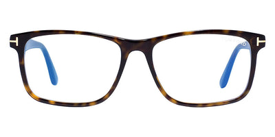 Tom Ford® FT5752-B FT5752-B 001 55 - 001 - Shiny Black, t" Logo / Blue Block Lenses" Eyeglasses