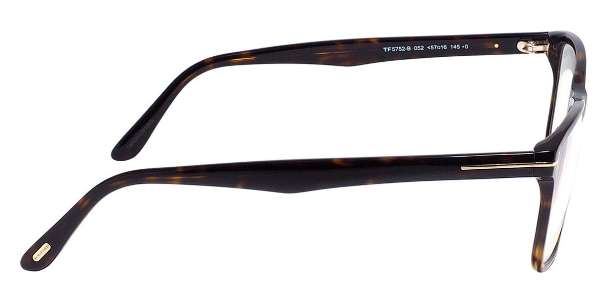 Tom Ford® FT5752-B FT5752-B 020 53 - 020 - Shiny Transparent Grey, t" Logo / Blue Block Lenses" Eyeglasses