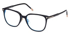 Tom Ford® FT5778-D-B FT5778-D-B 001 53 - 001 - Shiny Black, t" Logo / Blue Block Lenses" Eyeglasses