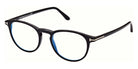 Tom Ford® FT5803-B FT5803-B 001 51 - 001 - Shiny Black, t" Logo / Blue Block Lenses" Eyeglasses