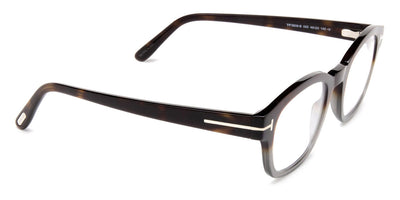 Tom Ford® FT5808-B FT5808-B 055 49 - Vintage Havana & Transparent Gray/T Logo Eyeglasses