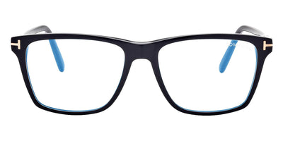 Tom Ford® FT5817-B FT5817-B 001 56 - 001 - Shiny Black,  t" Logo / Blue Block Lenses" Eyeglasses