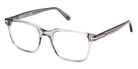 Tom Ford® FT5818-F-B FT5818-F-B 020 53 - 020 - Shiny Transparent Grey, t" Logo / Blue Block Lenses" Eyeglasses