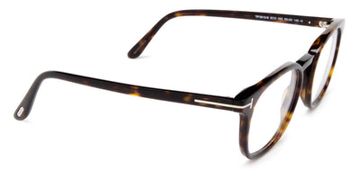 Tom Ford® FT5819-B FT5819-B 052 52 - 052 - Shiny Classic Dark Havana, t" Logo / Blue Block Lenses" Eyeglasses